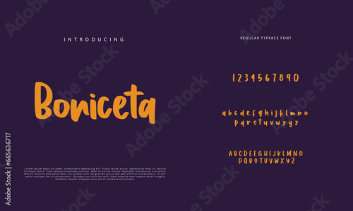 Handwritten Script font. Hand drawn brush style modern calligraphy cursive typeface. Hand Lettering and Custom Typography alphabet for Designs: Logo, Greeting Cards, Poster. Vector Brush type set.

