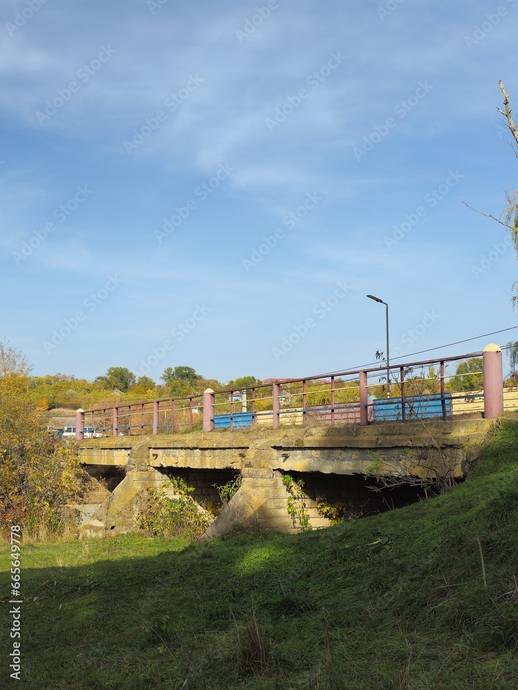 A bridge over a river