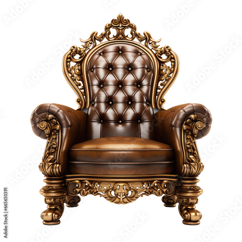 elegance throne isolated on white