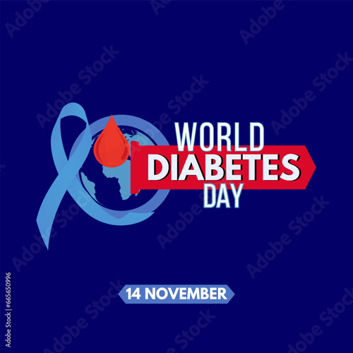 World diabetes day, november 14, campaign or celebration design