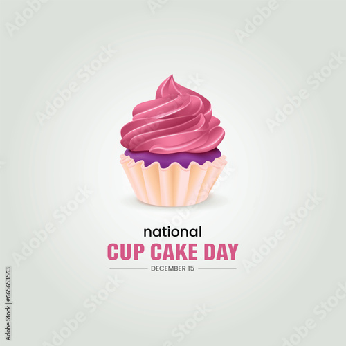 National Cupcake Day. Cup Cake vector Illustration.