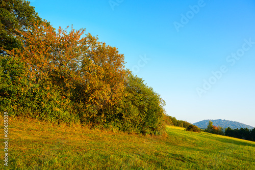 sunset, white carpathians, autumn, landscape, trees, forest, mountains, nature, Bílé Karpaty