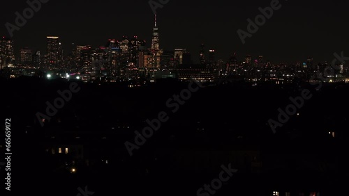 Wallpaper Mural Drone footage of the New York City skyline Torontodigital.ca