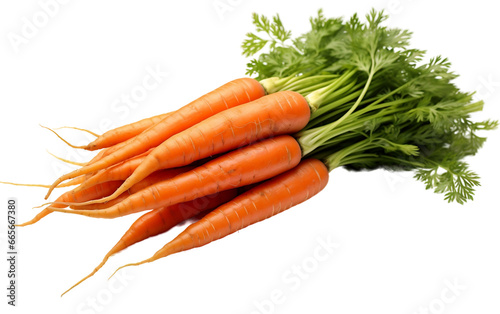 Carrot Vegetable on a Clear Background