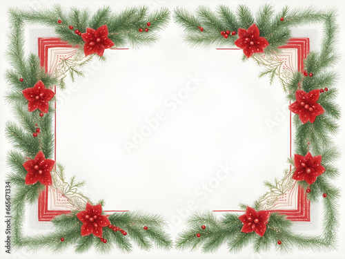 Christmas Card Frame AI generated