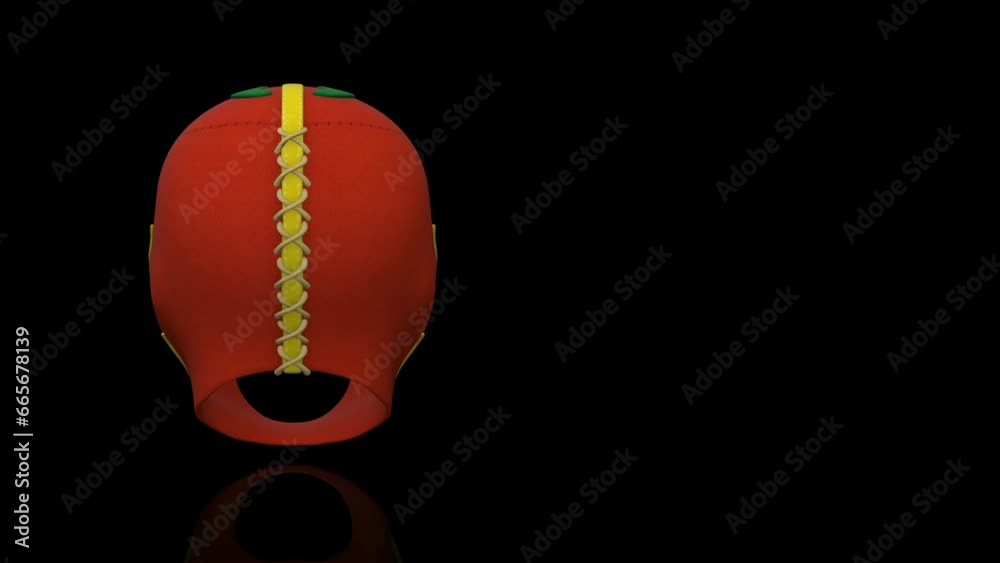 Mexican Wrestling Mask turns on itself - loop animation