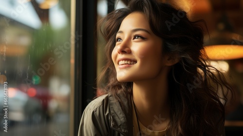 Casual Smiling Asian Female Adult Womanportrait, Background Image , Beautiful Women, Hd