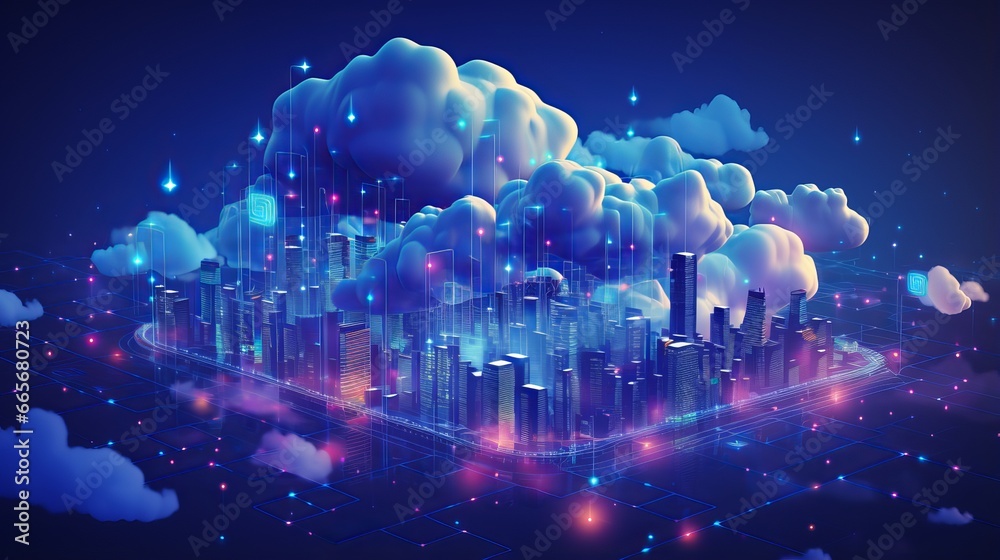 double exposure of business conference and city skyline: partnership success and teamwork in cloud computing era double exposure of business conference and city skyline: partnership success and teamwork in cloud computing era