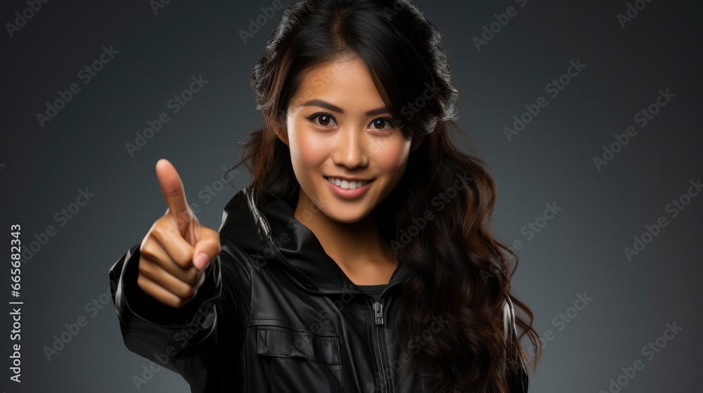 Cheerful Young Asian Girl Pointing , Background Image , Beautiful Women, Hd Cheerful Young Asian Girl Pointing , Background Image , Beautiful Women, Hd