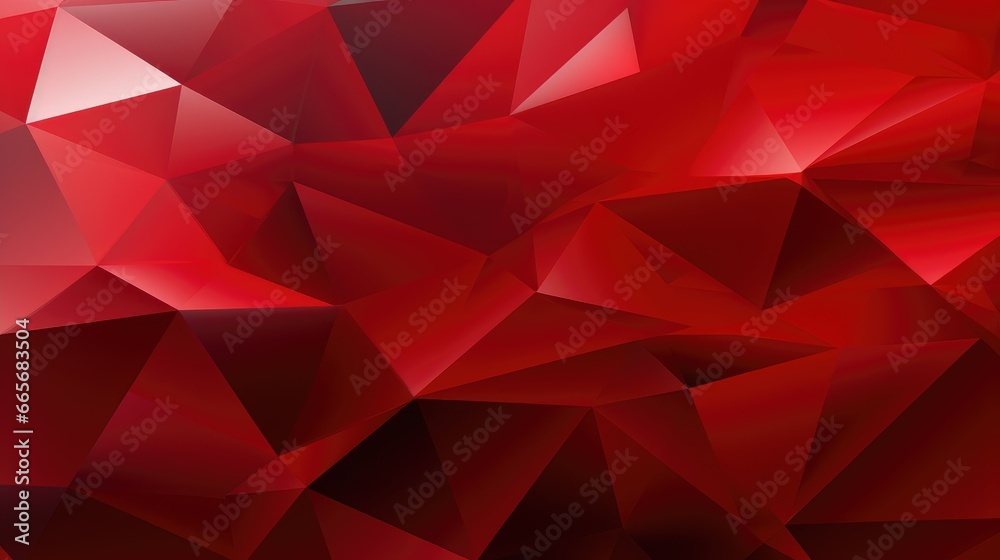 Red gradient abstract polygon background Red gradient abstract polygon background