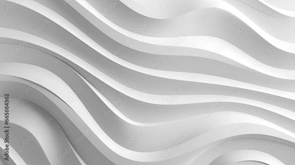3D illustration of white seamless pattern waves 3D illustration of white seamless pattern waves