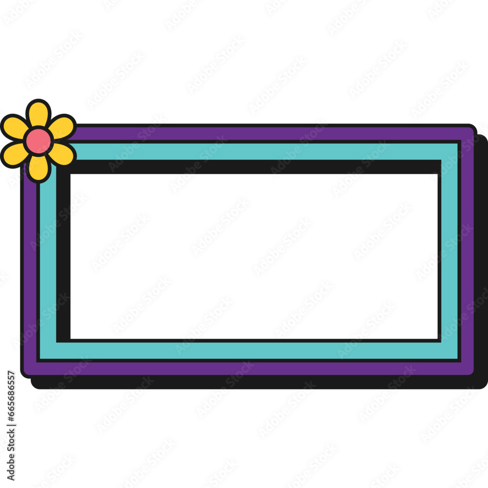 Pop Retro Groovy Frame Pop Retro Groovy Frame