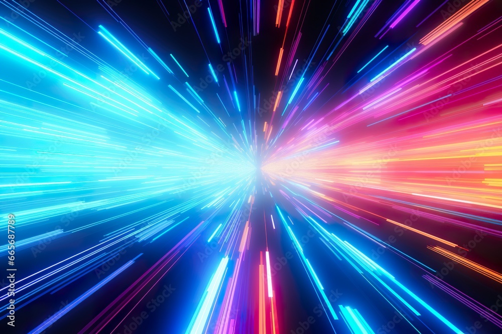 abstract background neon lights speed