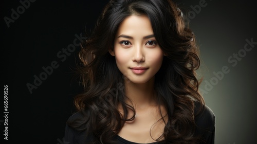 Portrait Asian Young Woman Smilingphotorealistic , Background Image , Beautiful Women, Hd