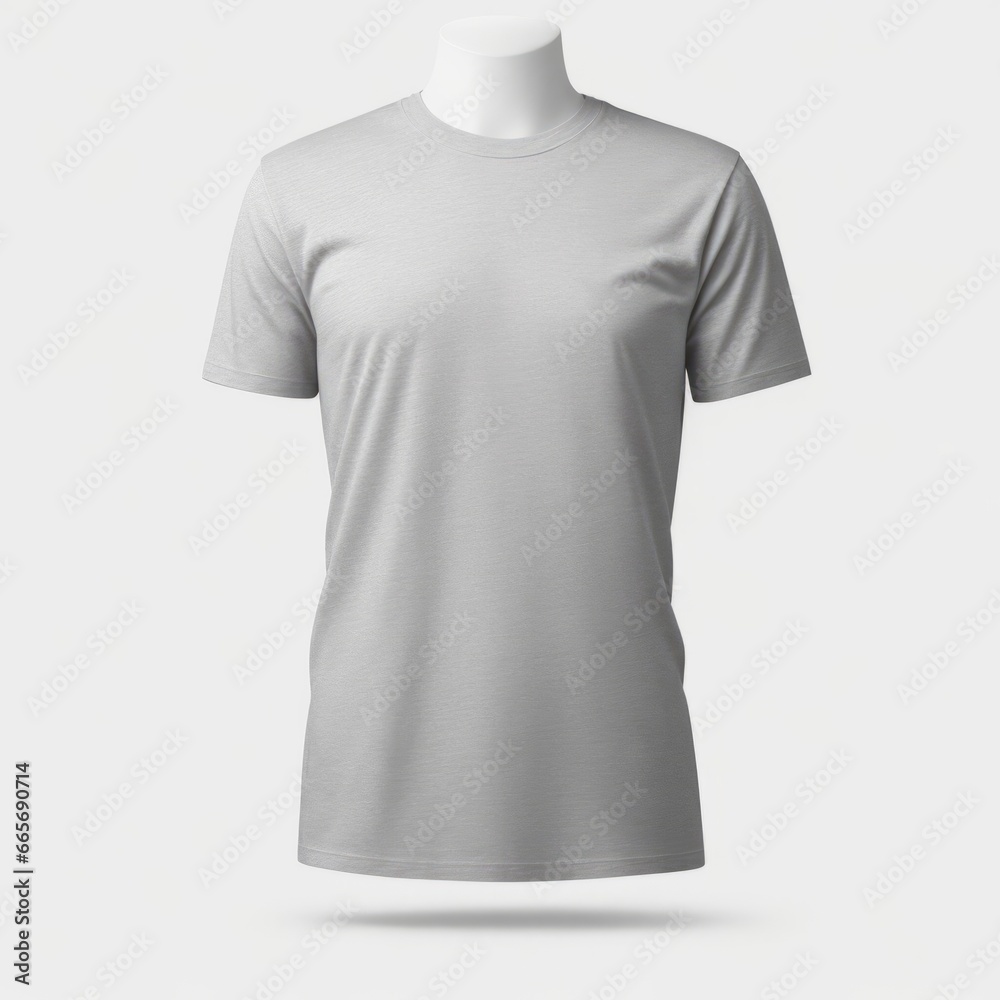 Gray T-Shirt Mockup - Ideal for Presenting Your T-Shirt Design and Clothing Creations Gray T-Shirt Mockup - Ideal for Presenting Your T-Shirt Design and Clothing Creations