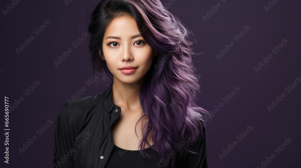 Portrait Beautiful Asian Woman Posing Purple, Background Image , Beautiful Women, Hd Portrait Beautiful Asian Woman Posing Purple, Background Image , Beautiful Women, Hd