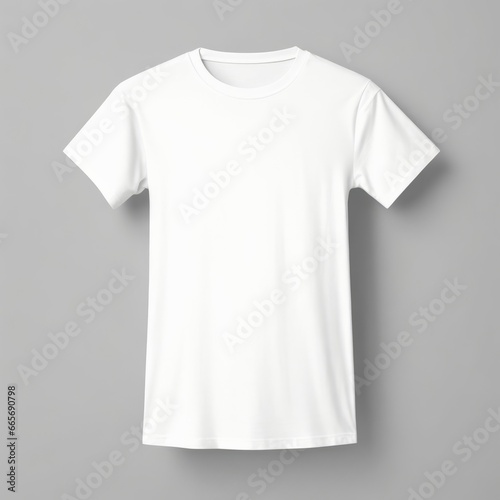 Blank White T-Shirt Mockup - Perfect for Showcasing and Testing T-Shirt Designs