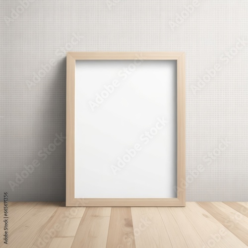 Wooden Picture Frame Mockup for Wall Art Display