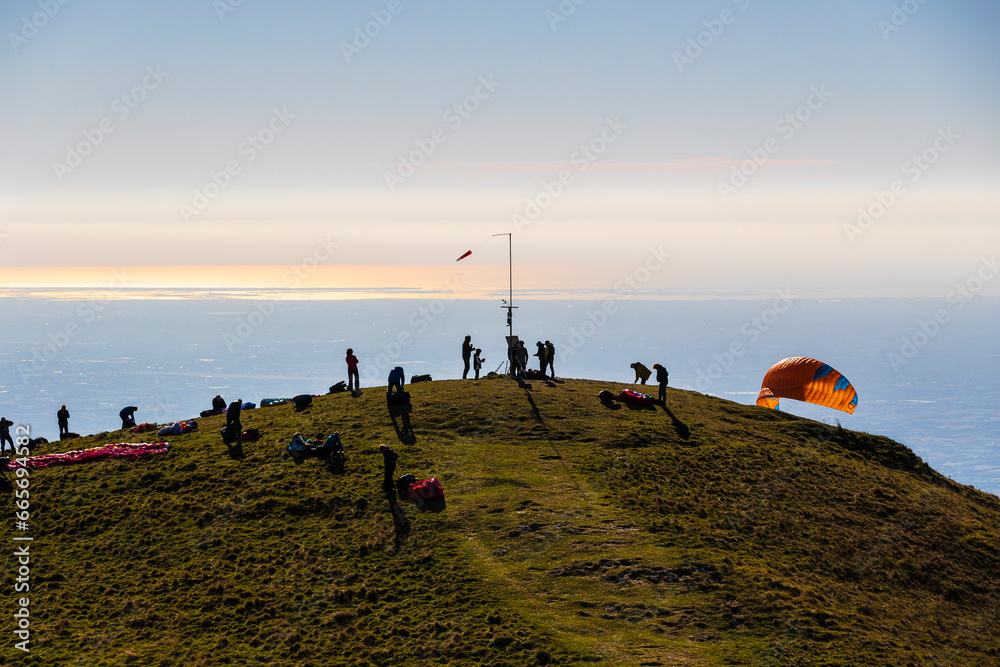 Paragliding in Mount Grappa