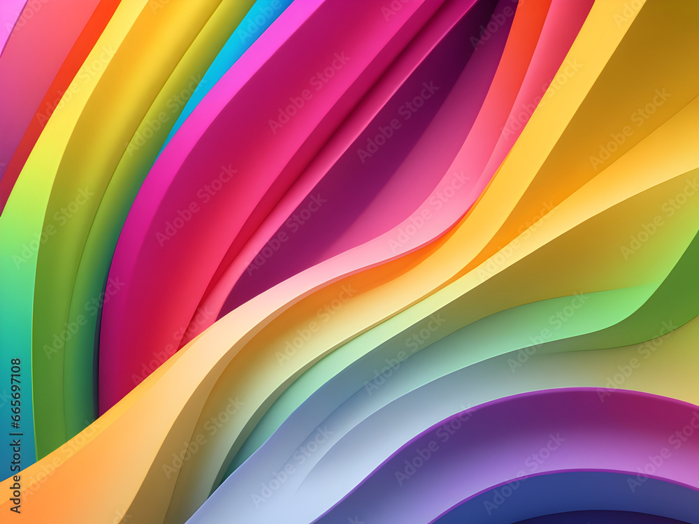 Fototapeta premium Abstract Colourful gradient background for design Generative Ai