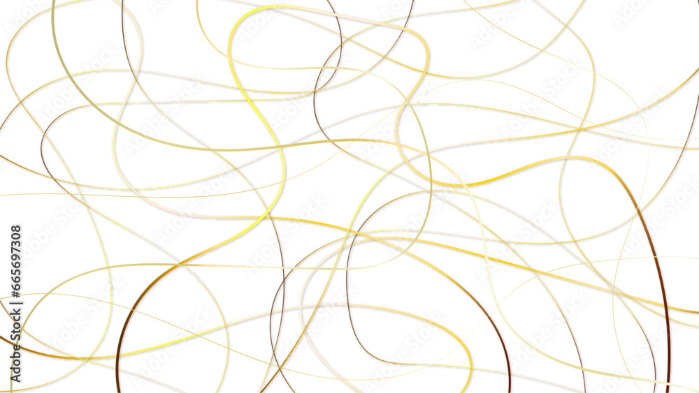 Modern geometric illustration. Simple golden scribble lines. Modern geometric illustration. Simple golden scribble lines.