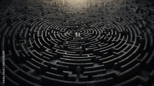 maze or labyrinth photo