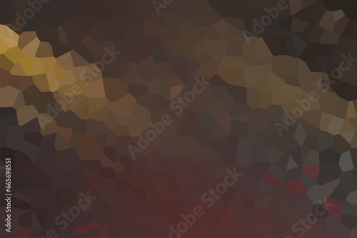 Crystalised pattern in pastel brown and yellow