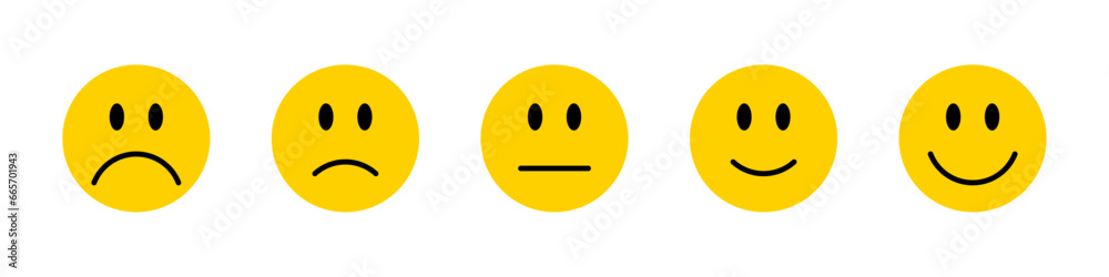 Fototapeta premium Smiley icon set