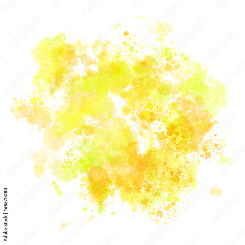yellow watercolor splash background