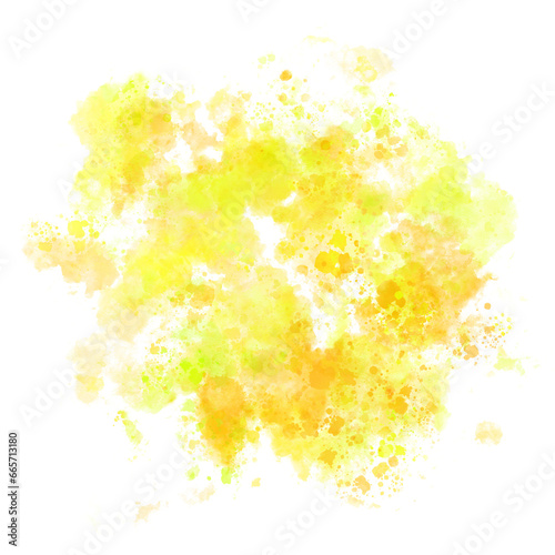 yellow watercolor splash background