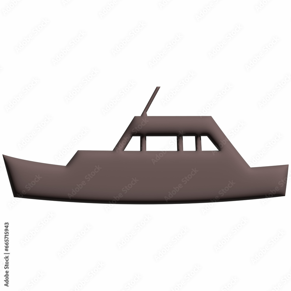 Ship 3D water transport for decoration and design.
Ship 3D water transport for decoration and design.