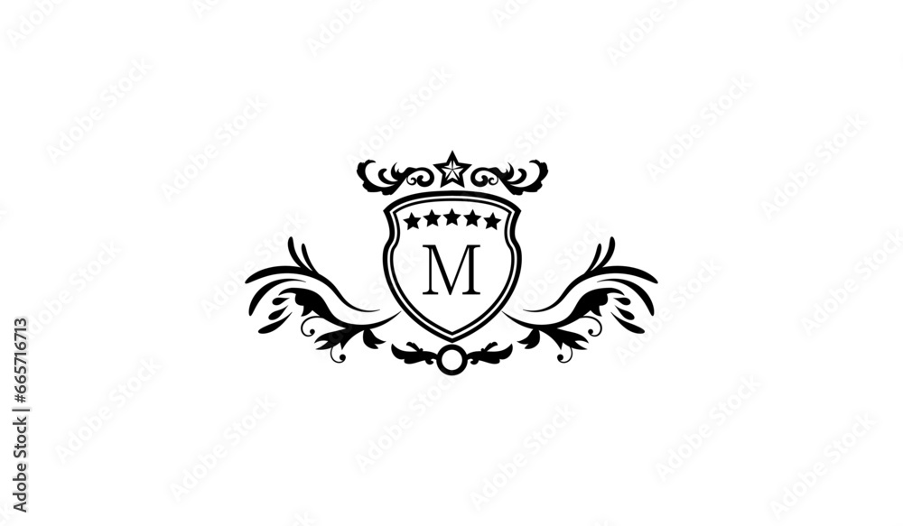 Luxury Elegant logo M