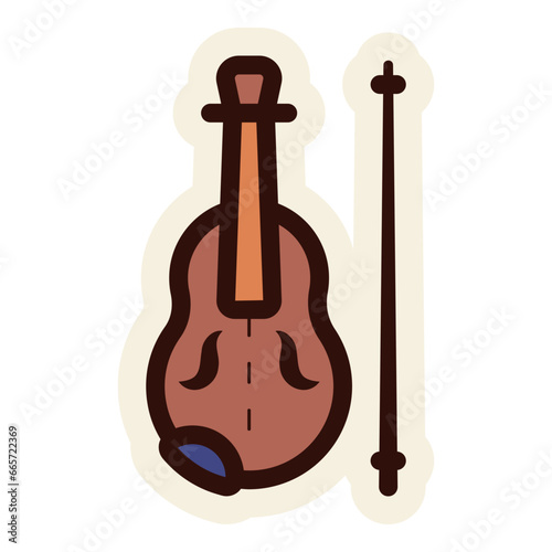 violin sticker