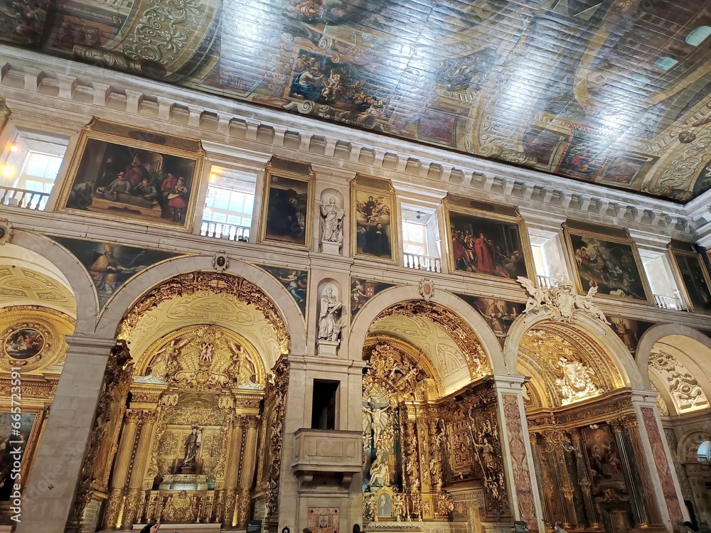 The interior of the Igreja de São Roque (Church of Saint Roch), Lisbon