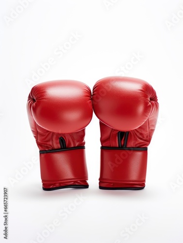 Boxing gloves isolated on white background © shooreeq