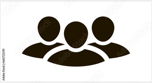 Social media marketing icon People network clipart Stencil Vector stock illustration EPS 10