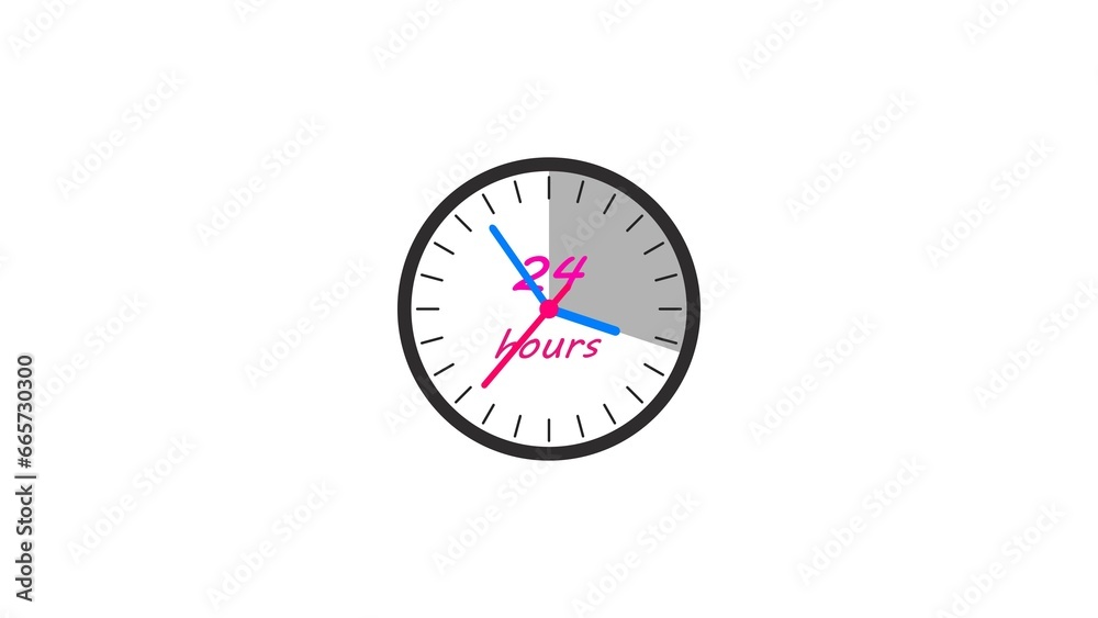 abstract 24 hours timer clock illustration background 4k abstract 24 hours timer clock illustration background 4k