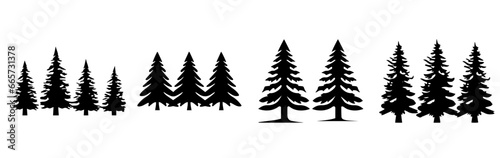 Arboreal Abundance  Diverse Set of Tree Vector Illustrations