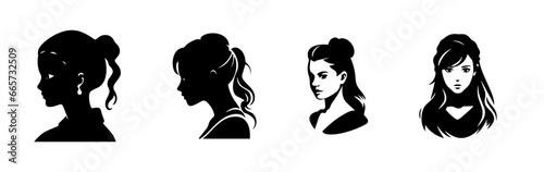 Graceful Silhouettes: Chic Women Vector Art Collection