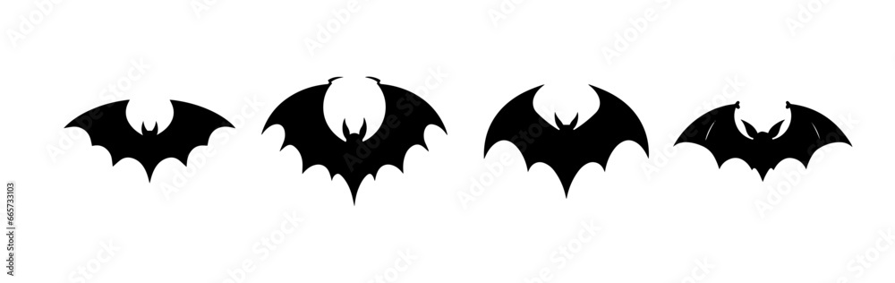 Winged Wonders: Dynamic Bat Vector Illustration