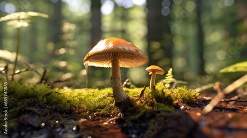 a hippy looking but beautiful mushroom.Generative AI © Sukritidesign