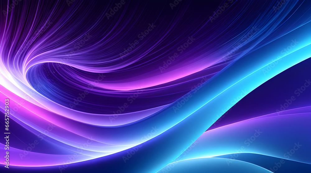 Naklejka premium flowing light wave Background