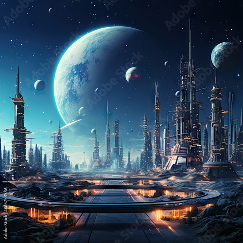 Future City in the space
