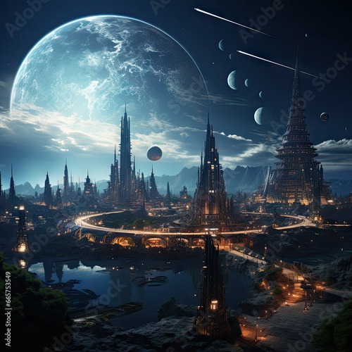 Future City in the space