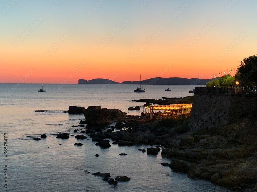 Sunset in Alghero, Sardinia, Italy
