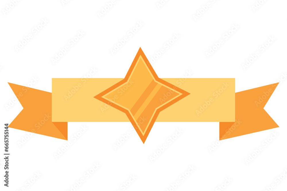 Obraz premium ribbon and star