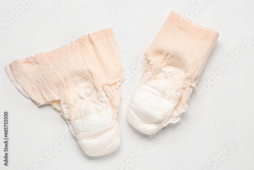 Period panties on white background