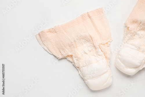 Period panties on white background