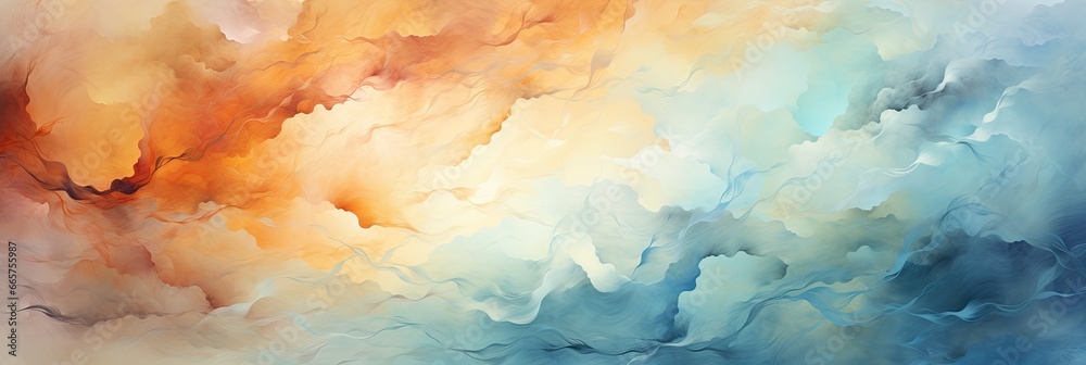 A painting of a sky with clouds in it. Digital background.