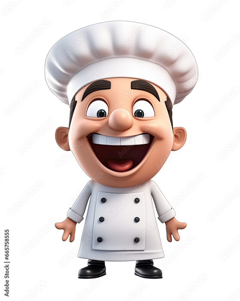 Joyful Chef Emoji in 3D Hyperrealistic Style�Isolated on a transparent background Joyful Chef Emoji in 3D Hyperrealistic Style�Isolated on a transparent background